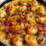 Bacon Cheddar Gnocchi Soup recipe