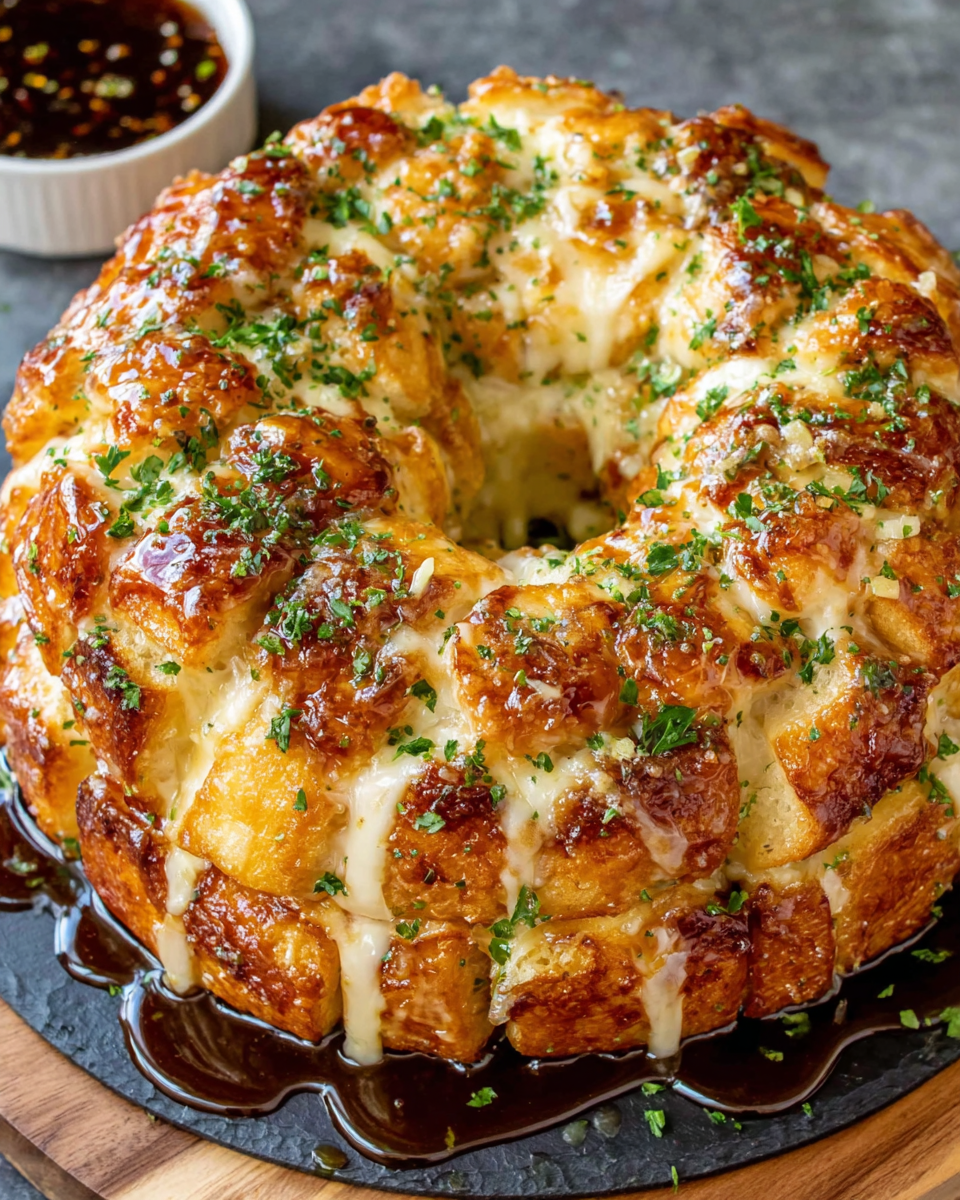 Chicken Alfredo Monkey Bread with spicy chile — Fresh Finish