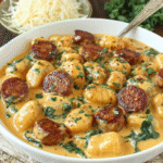 Creamy Butternut Squash Gnocchi with Sausage recipe