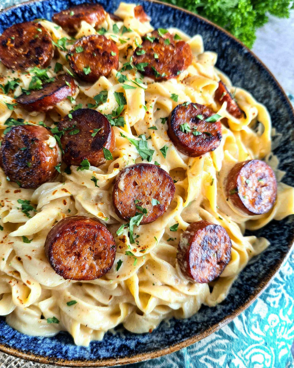Easy Cajun Smoked Sausage Alfredo Pasta Recipe You Can Master