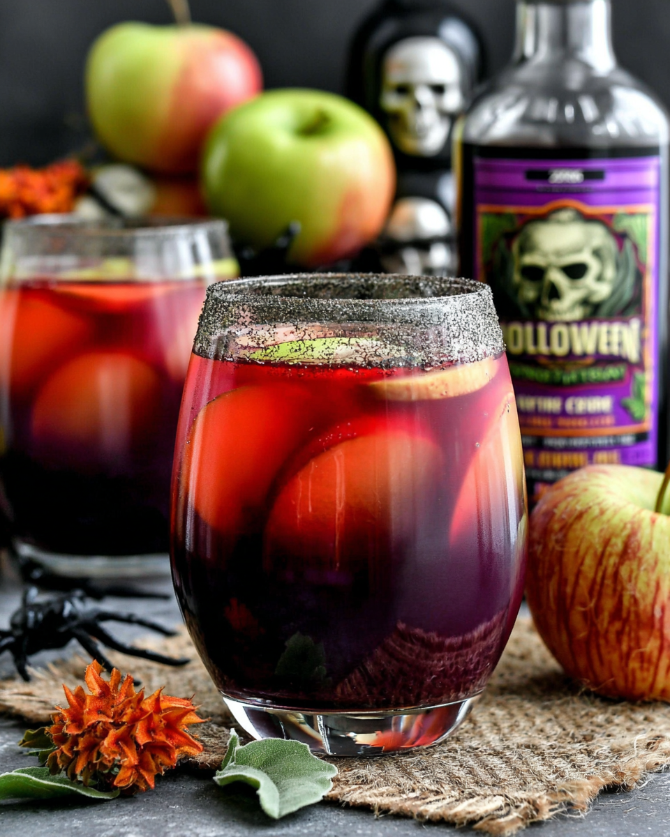 Halloween Drink Poisoned Apple Cider with spicy chile — Low