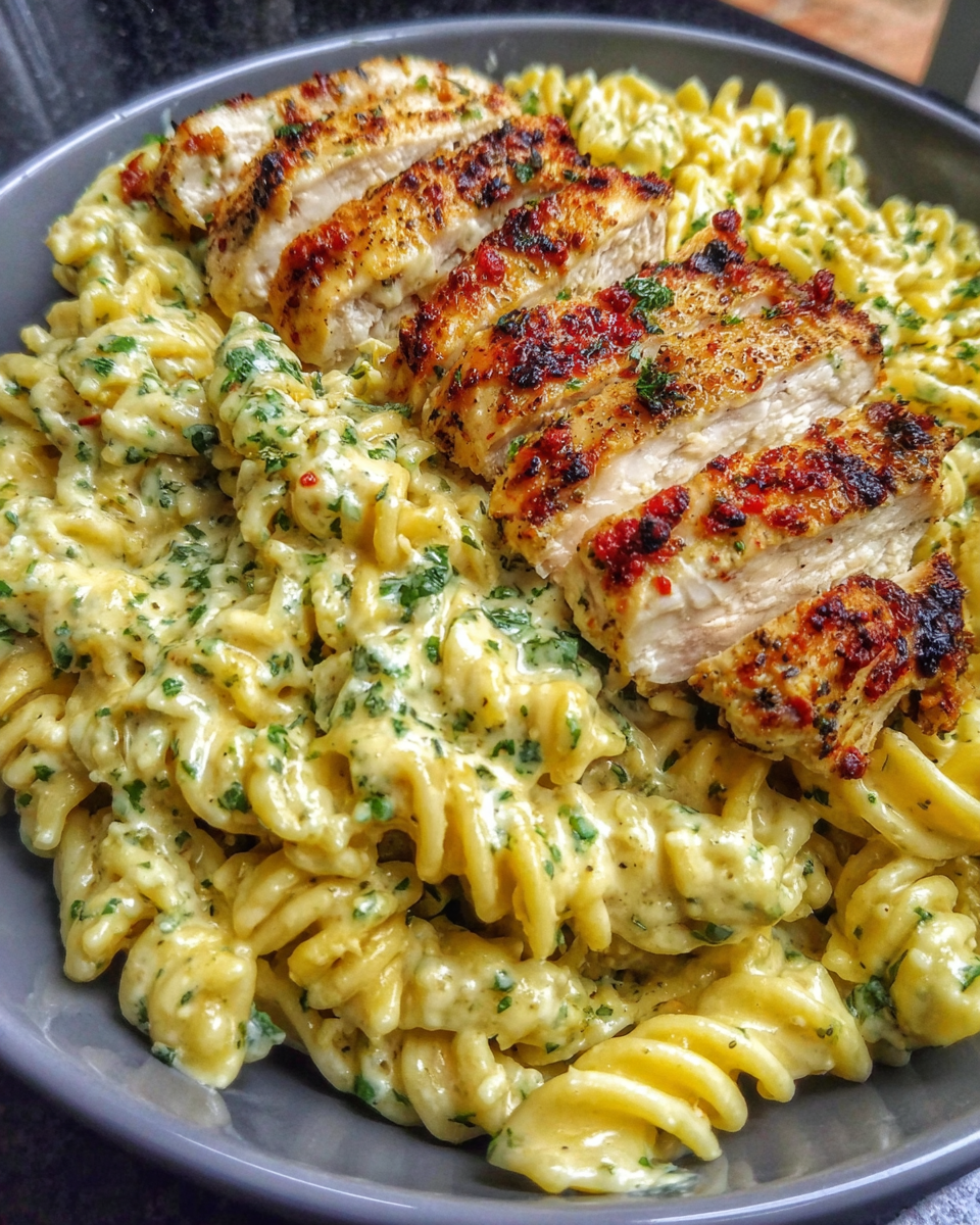 Creamy Garlic Parmesan Chicken Pasta recipe