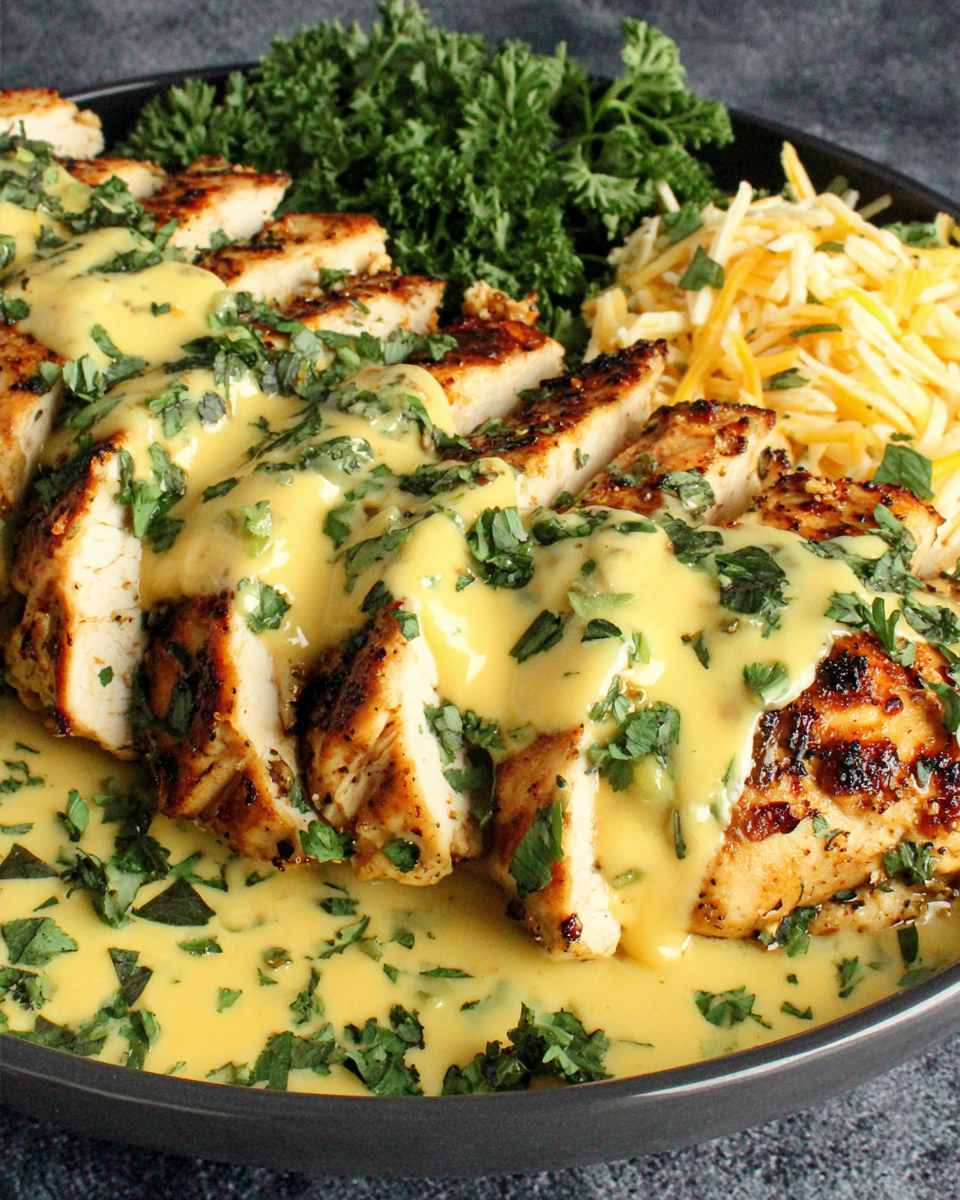 Mexican Chicken with Cheese Sauce Make-Ahead • sear & simmer
