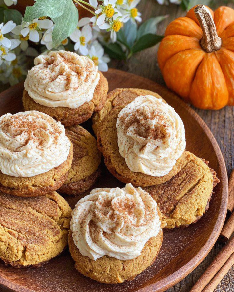 Soft Pumpkin Cookies with Cinnamon Frosting recipe