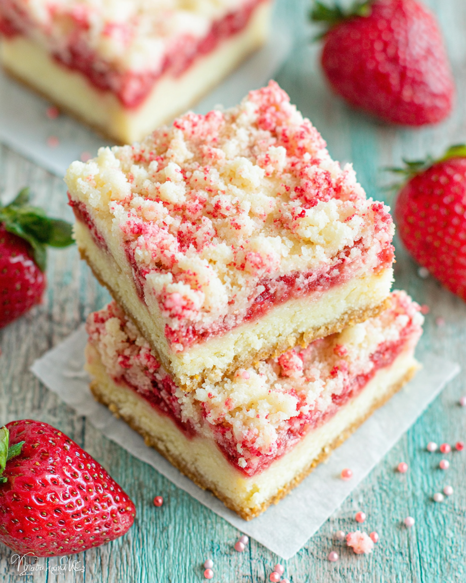 Strawberry Shortcake Bars recipe