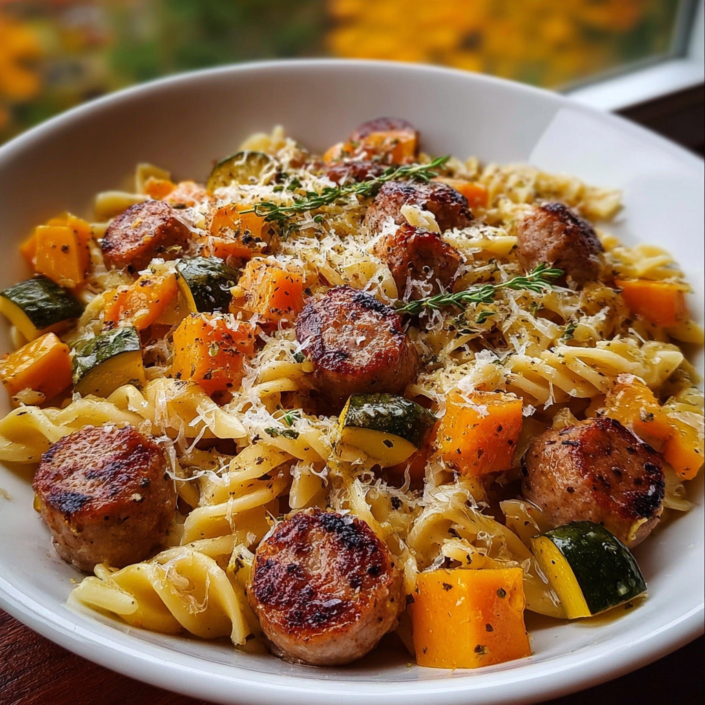 Autumn Sausage Pasta Squash: Amazing 25-Min Fall Favorite
