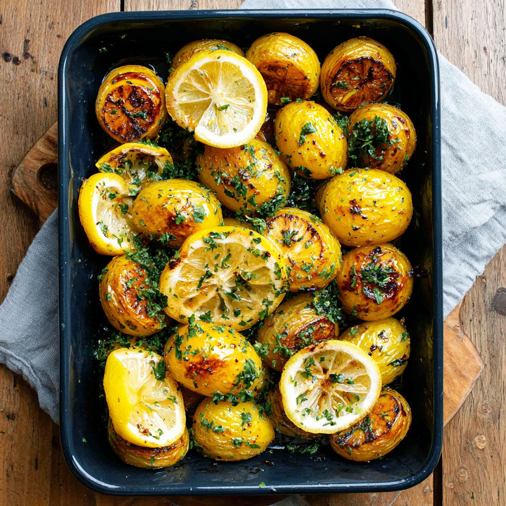 Delicious Lemon Herb Roasted Potatoes Recipe
