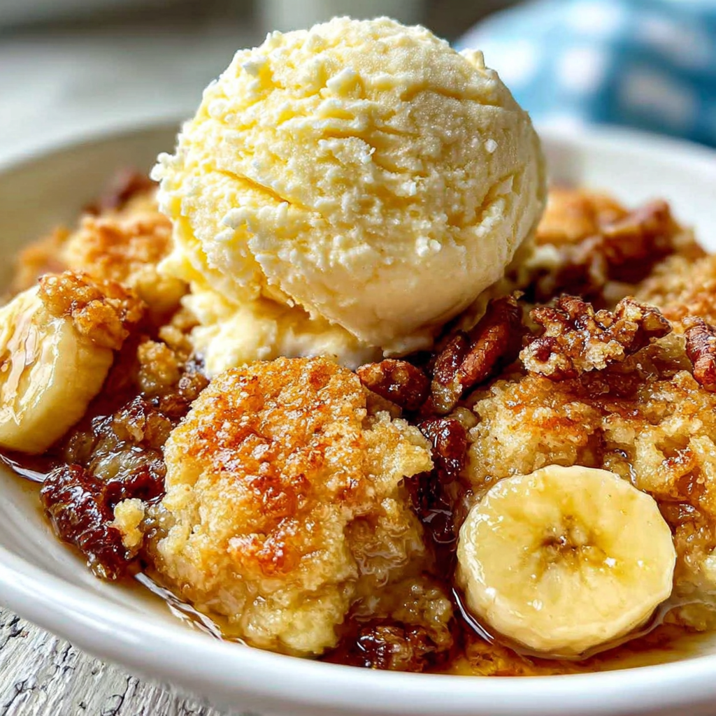 Deliciously Comforting Southern Banana Cobbler