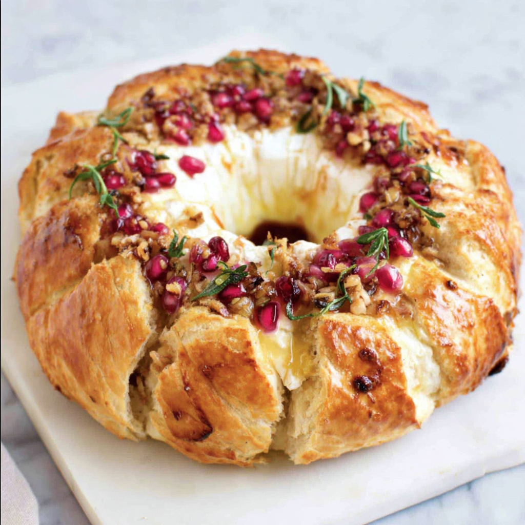 Delightful Goat Cheese Wreath for Festive Gatherings
