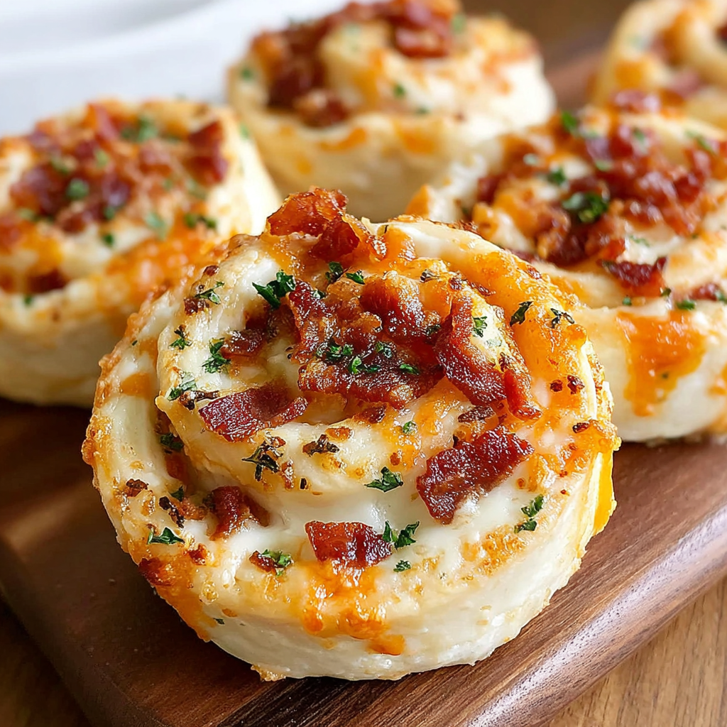 Savory Cheddar Bacon Ranch Pinwheels to Impress