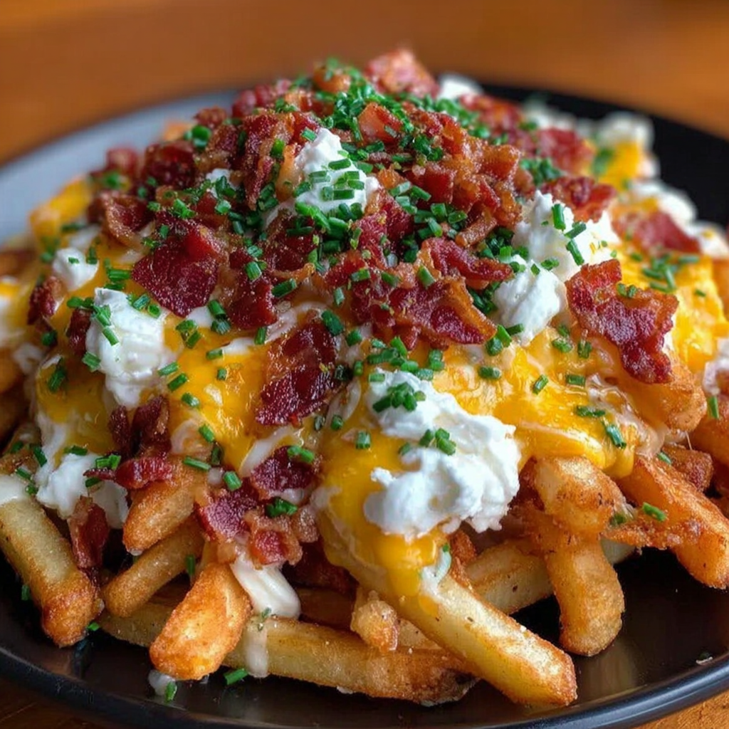 Savory Loaded Bacon Cheese Fries Recipe