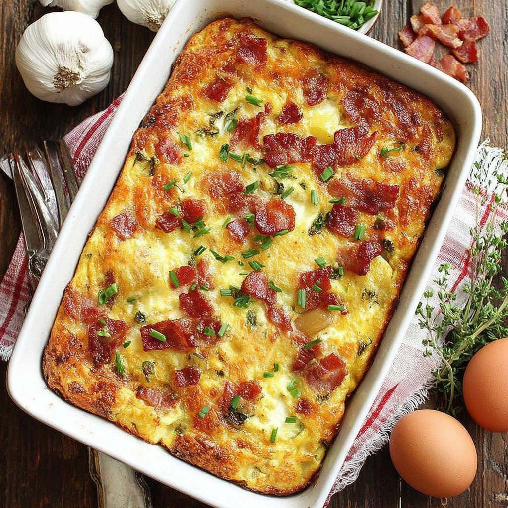 Bacon, Potato, and Egg Casserole for Everyone