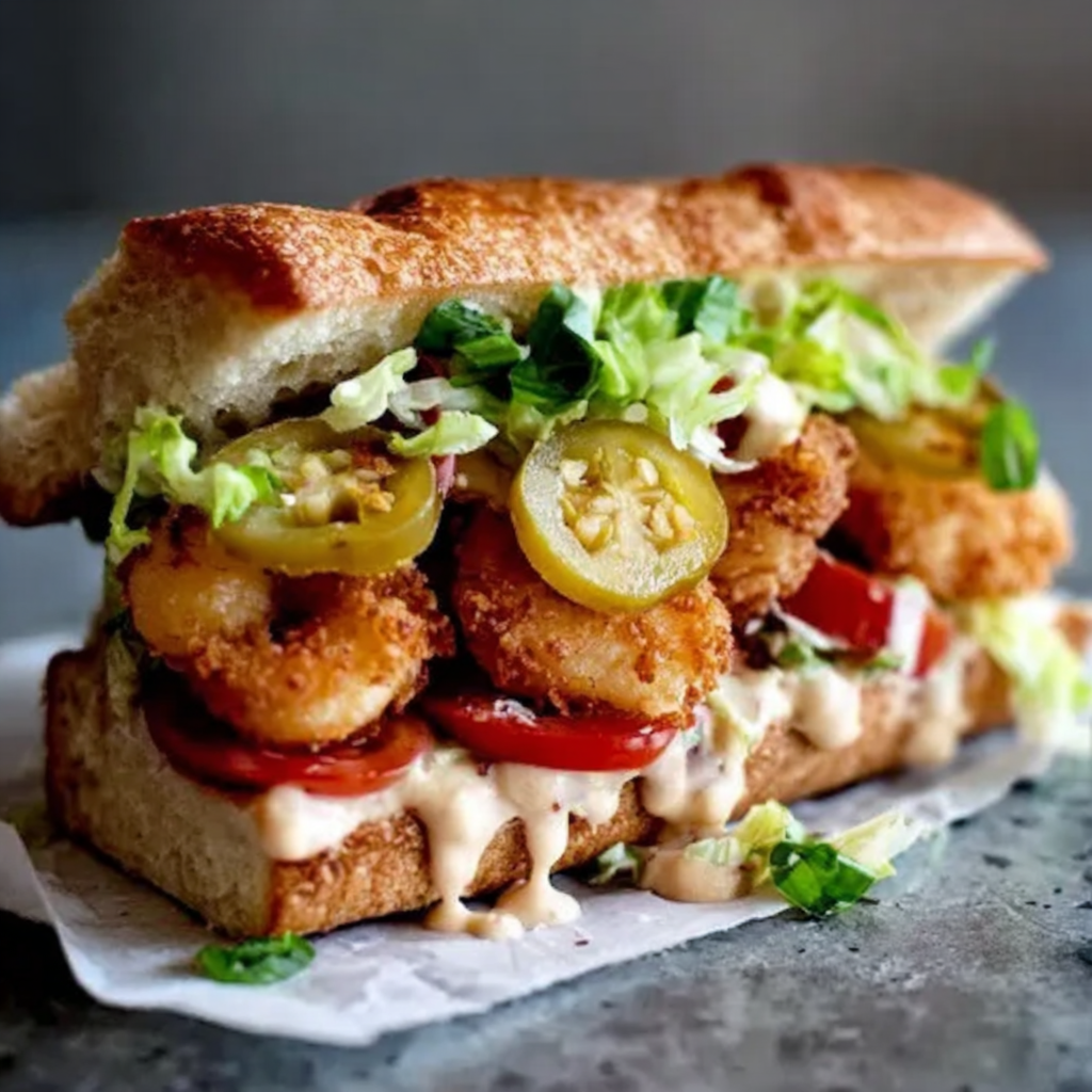 Classic Shrimp Po’ Boy Sandwich Recipe at Home