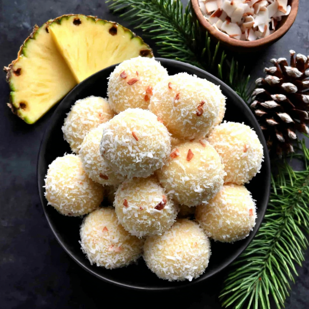 Delicious Pineapple Christmas Balls for Festive Fun
