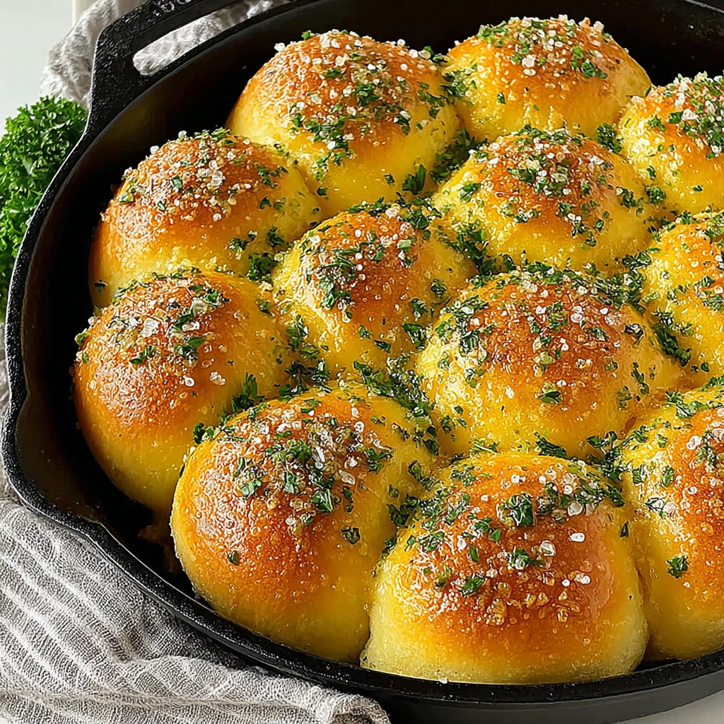 Irresistibly Soft Cast Iron Skillet Dinner Rolls