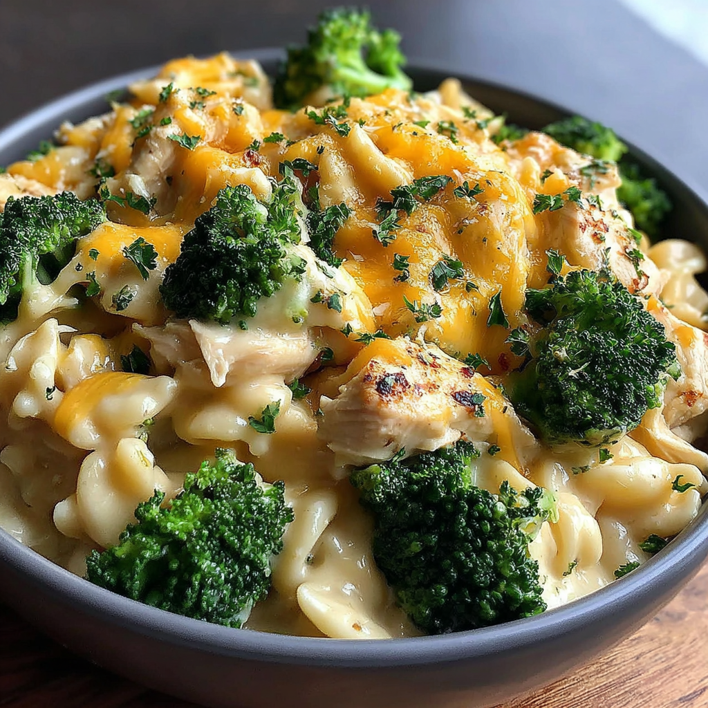 Creamy Broccoli Cheddar Chicken in the Crockpot