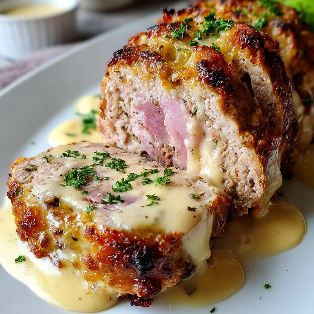 Deliciously Unique Chicken Cordon Bleu Meatloaf