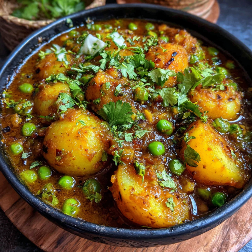 Hearty Crockpot Potato Pea Curry for Comforting Meals