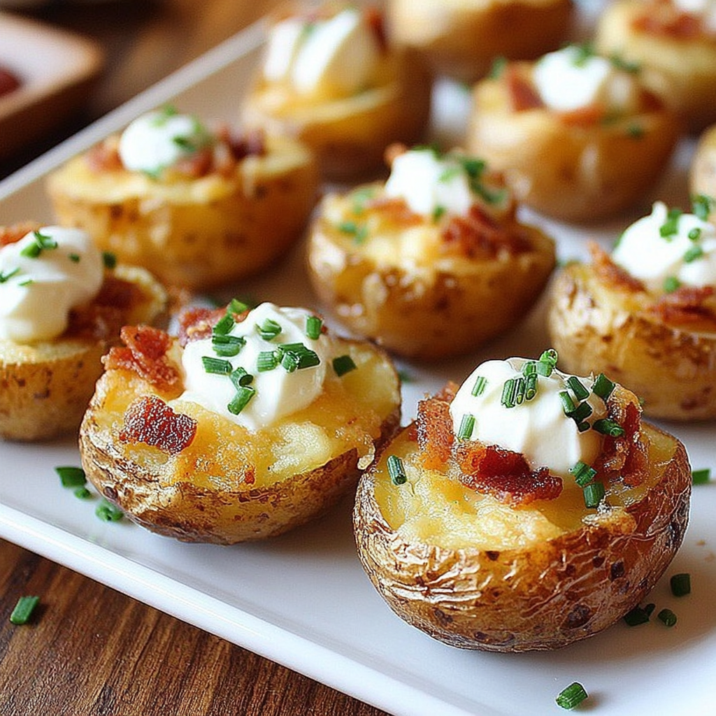 Savory Bite-Sized Baked Potato Appetizers to Impress