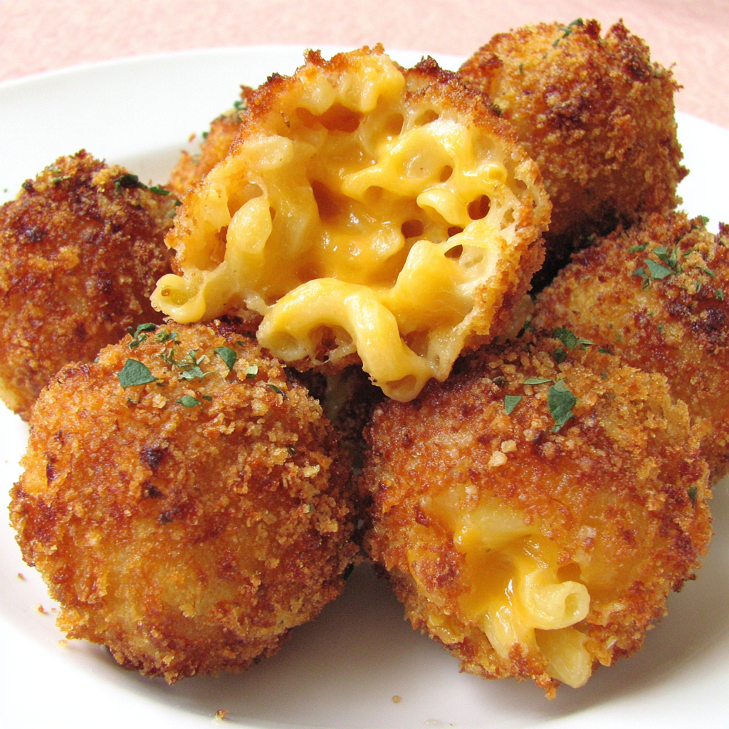 Crispy Air Fryer Fried Macaroni And Cheese Balls
