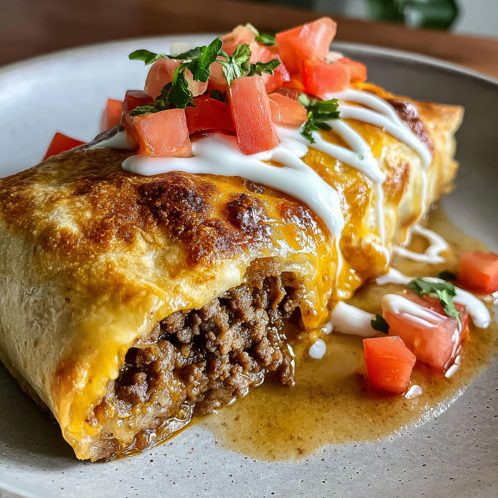 Delicious Beef and Cheese Chimichangas at Home