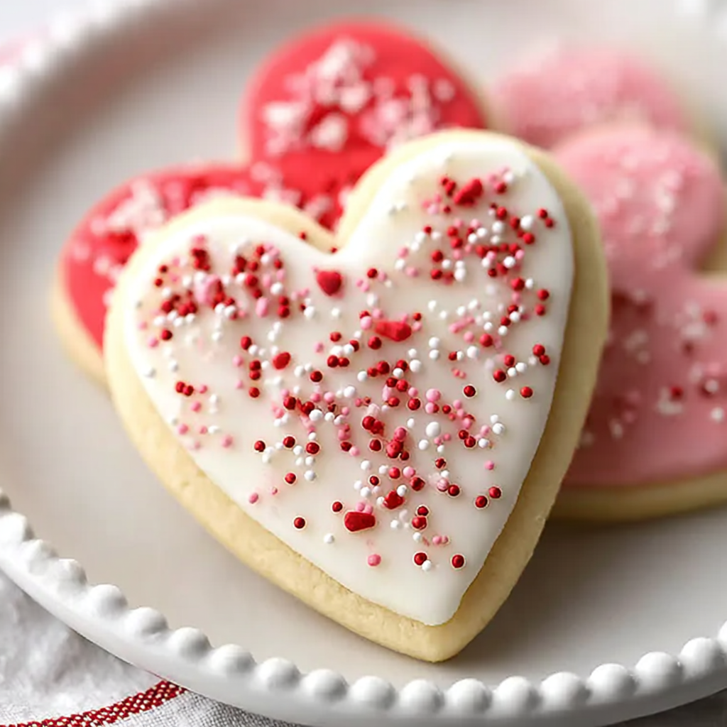 Delicious Heart-Shaped Cookies for Valentine’s Day