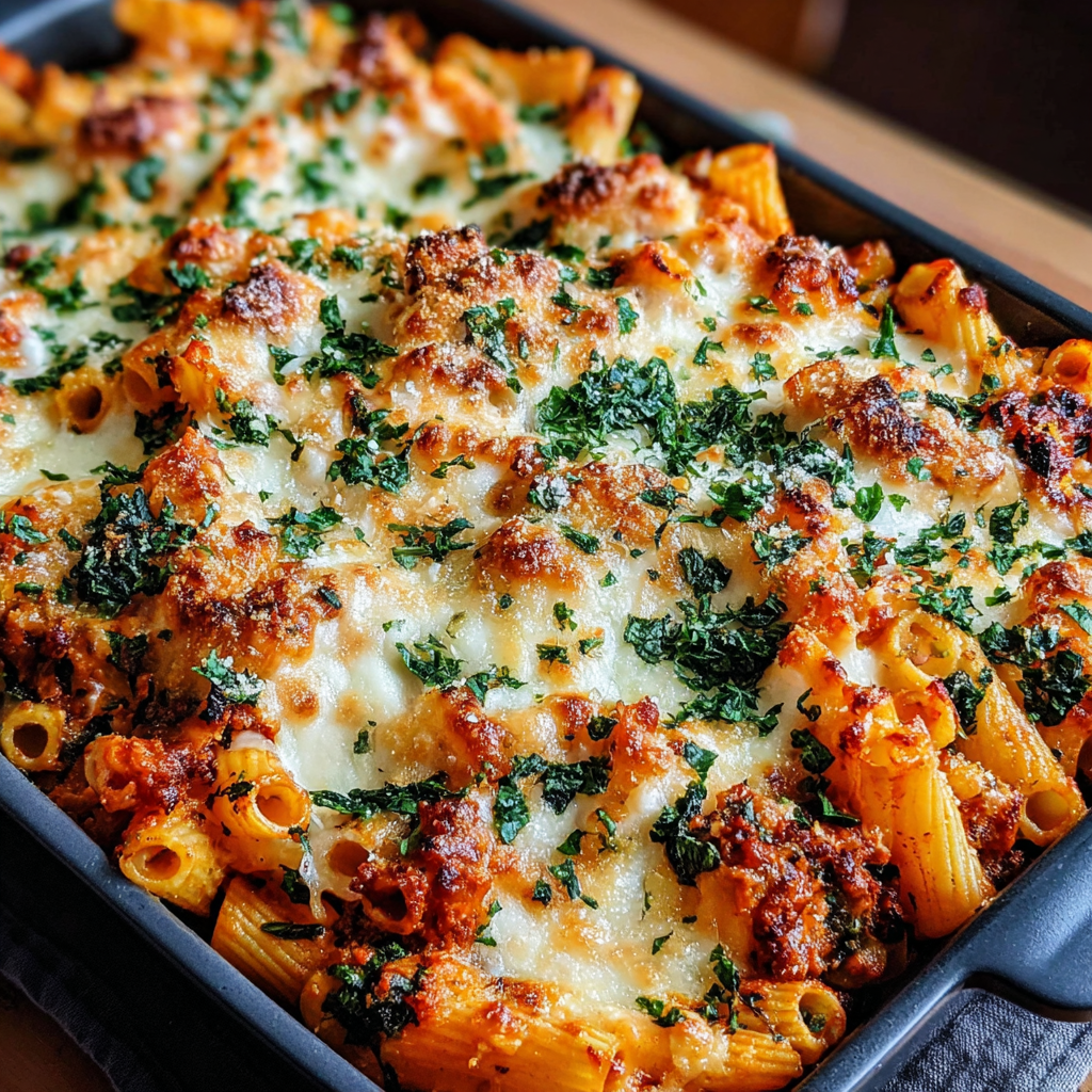 Deliciously Loaded Veggie Baked Ziti Recipe