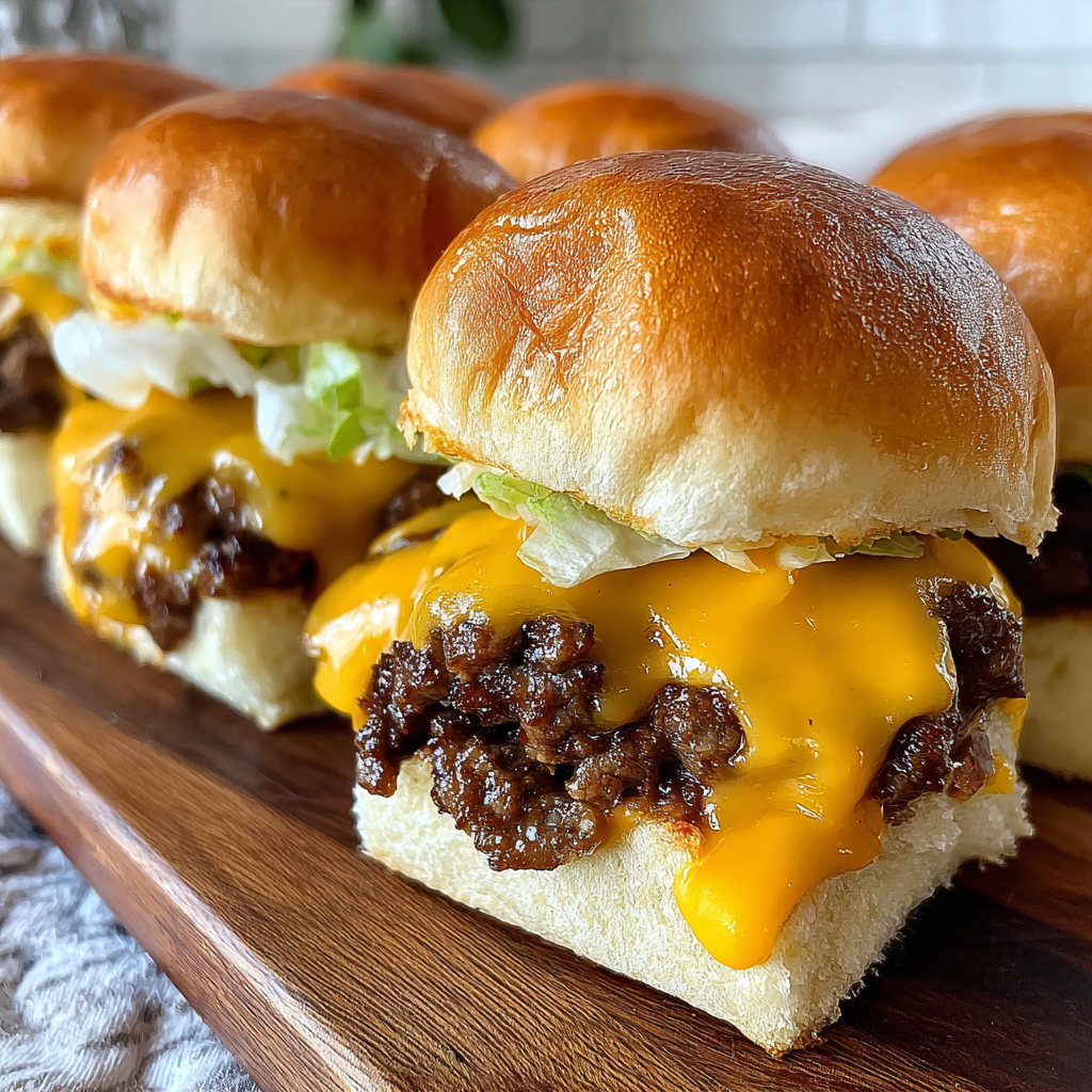 Irresistible Oven-Baked Cheeseburger Sliders