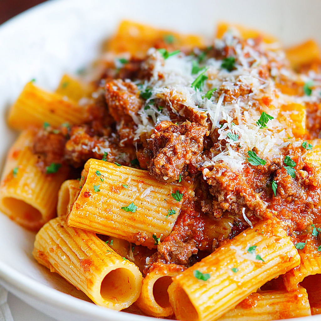 Rich Beef Ragu Over Pasta for Comforting Meals