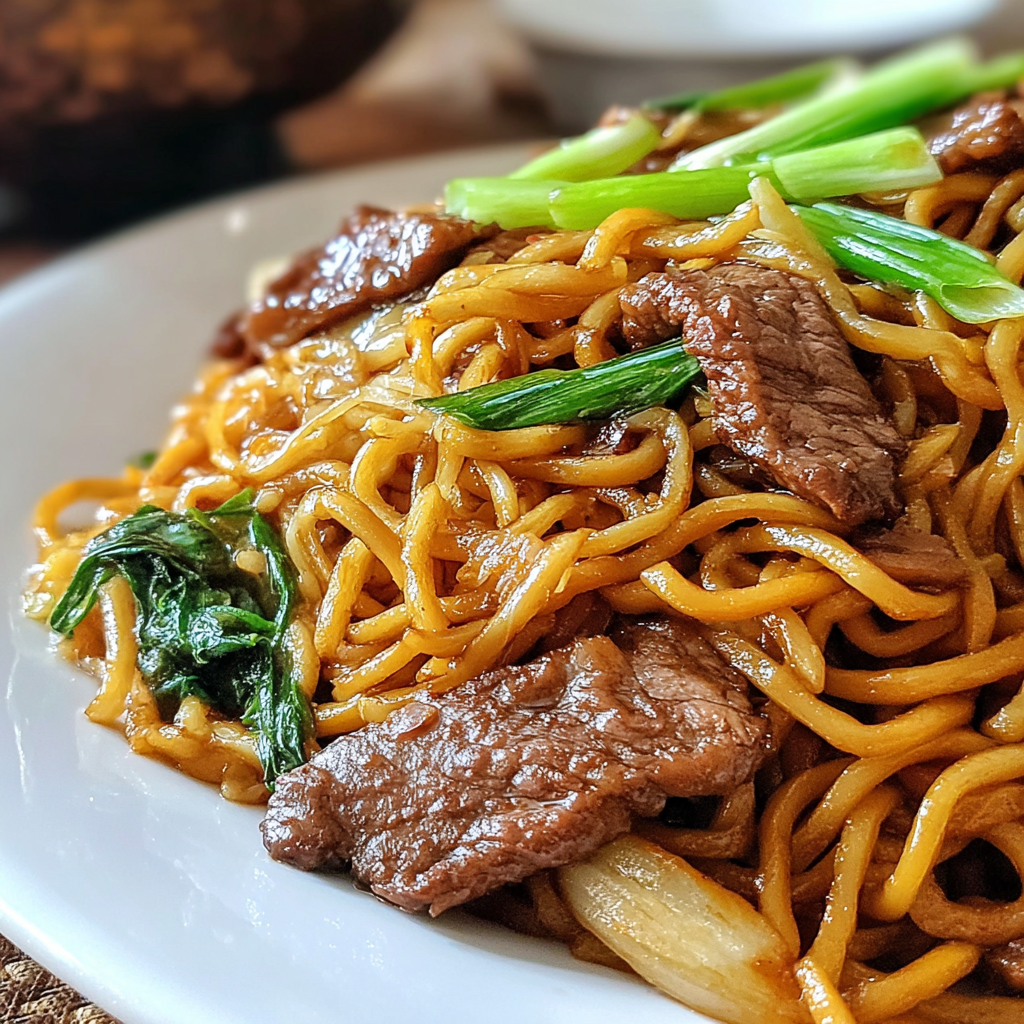 Savoring Homemade Beef Lo Mein Delights