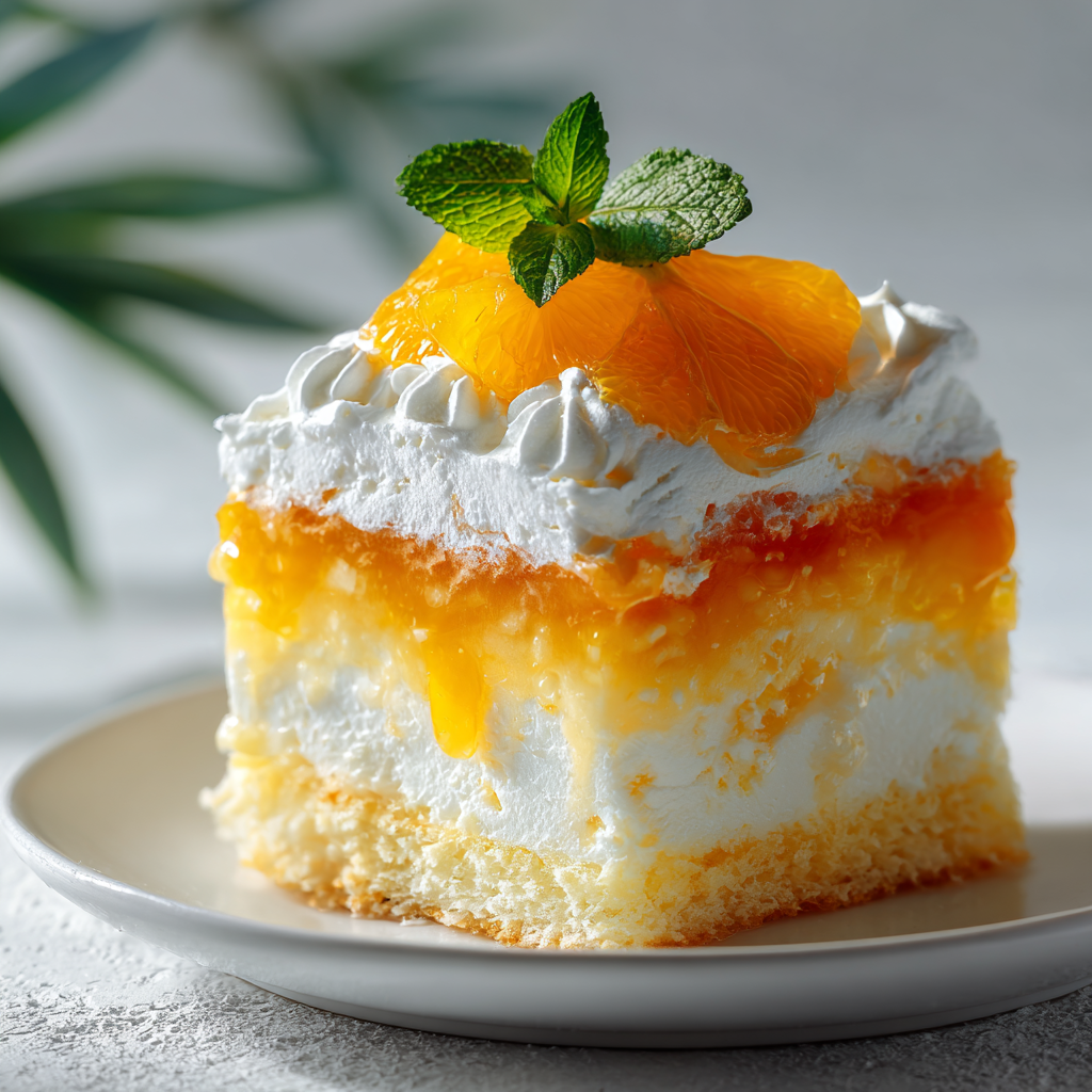 Delicious Orange Creamsicle Poke Cake Recipe