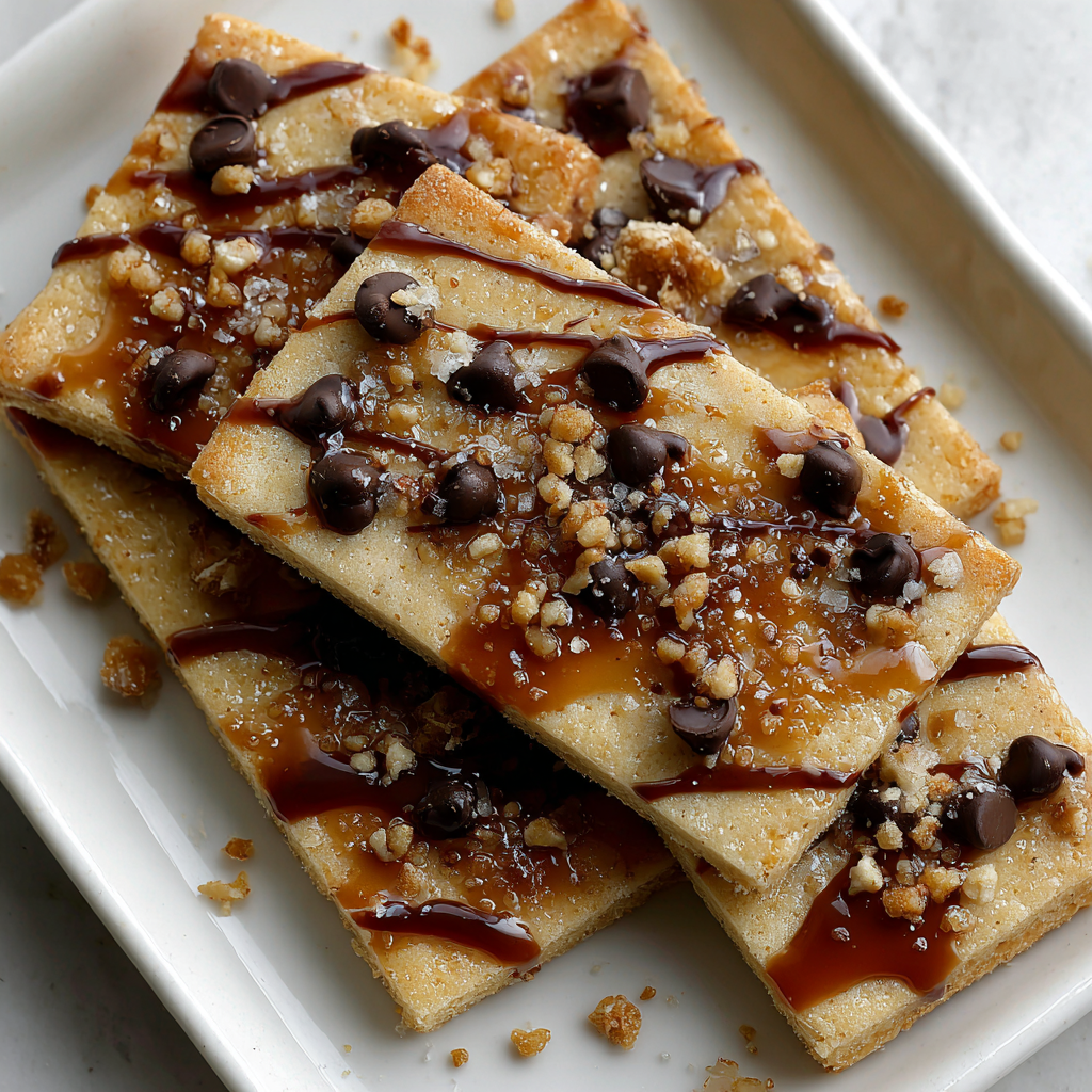 Rich Chocolate Chip and Toffee Shortbread Treats